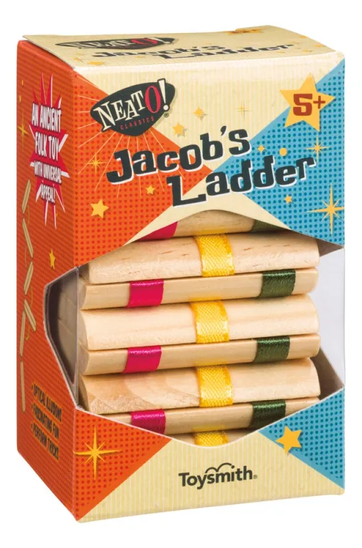 Toysmith Neato! Classics Jacob&#39;s Ladder Retro Wooden Puzzle