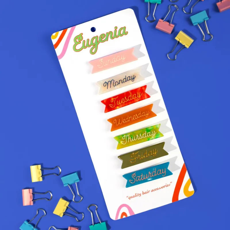 Eugenia Days of the Week Clip Set