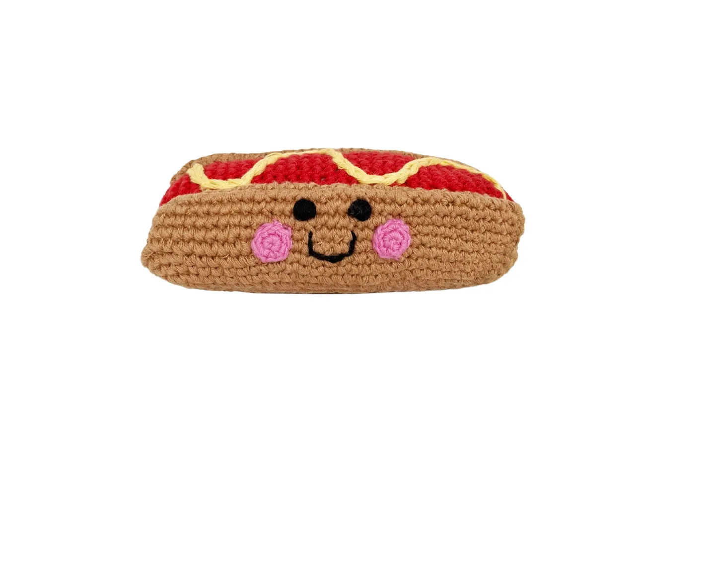 Pebble Hot Dog Food Rattle