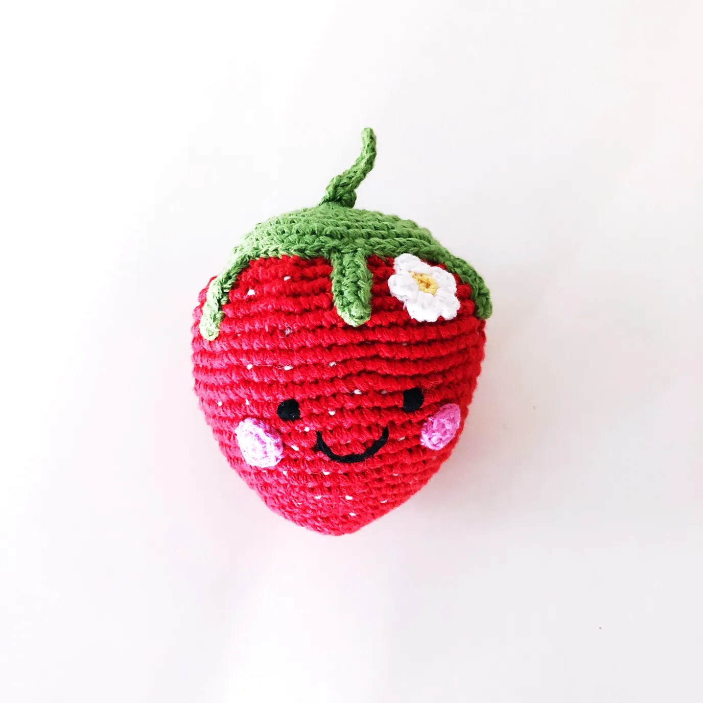 Pebble Strawberry Rattle 