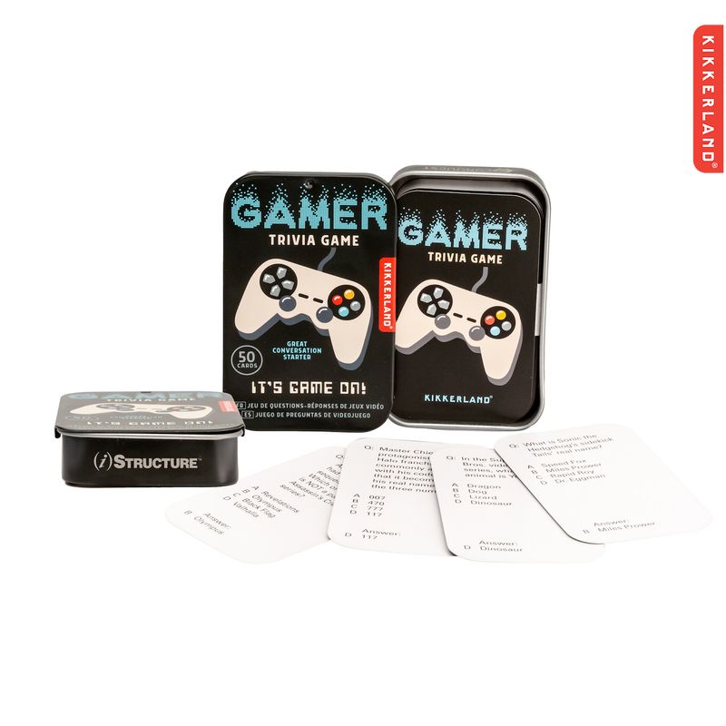 Kikkerland Gamer Trivia Tin