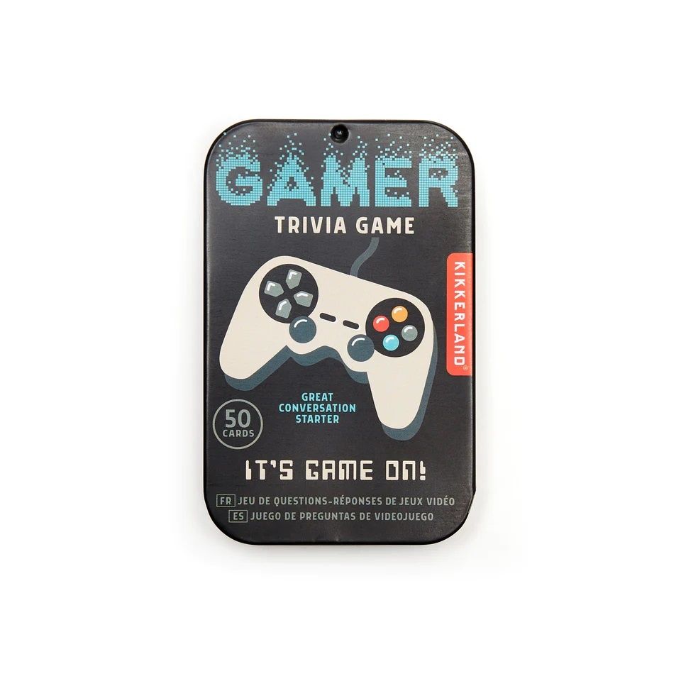 Kikkerland Gamer Trivia Tin