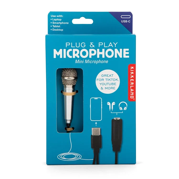 Kikkerland Plug &amp; Play Microphone