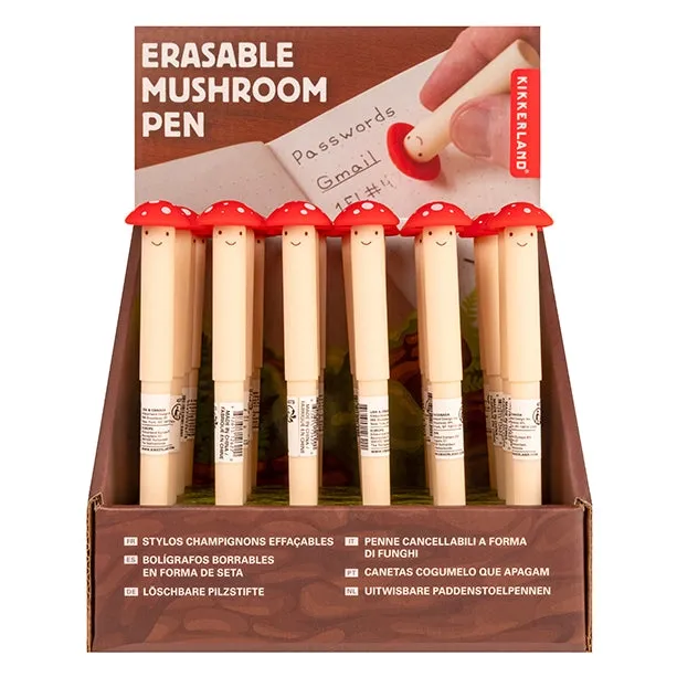 Kikkerland Erasable Mushroom Pen