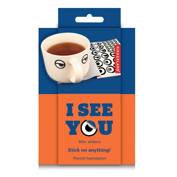 Kikkerland  I See You Sticker Book