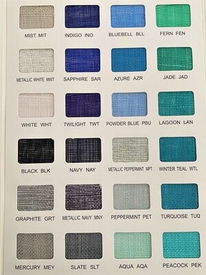 M & E COLOUR CARD FOR GUIDANCE ONLY
