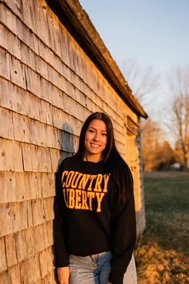 Country Liberty-Varsity Crewneck