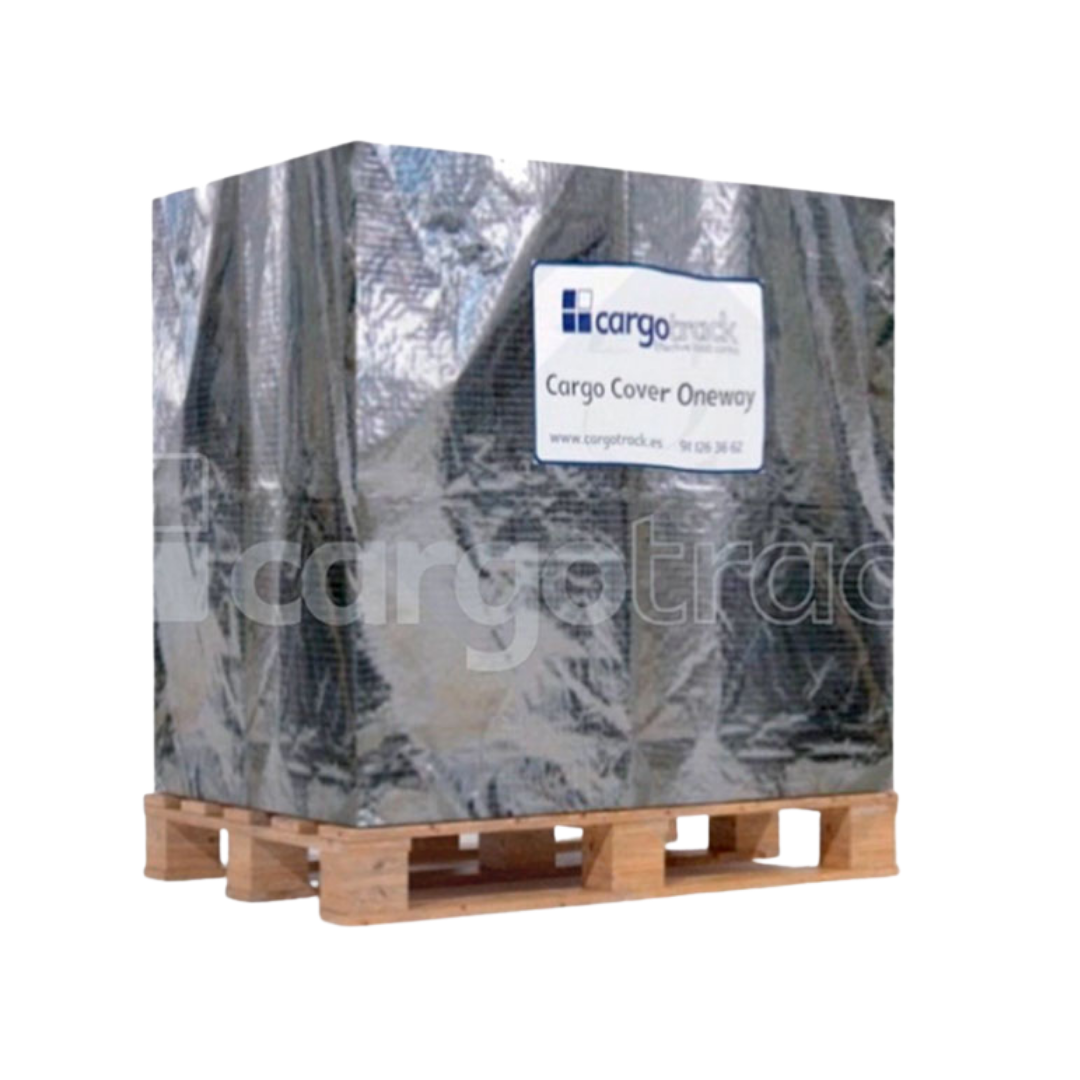 ​Cubre-palets térmico de un solo uso. Cargo cover oneway - Medidas 1,2cmx0,8cmx1,5cm