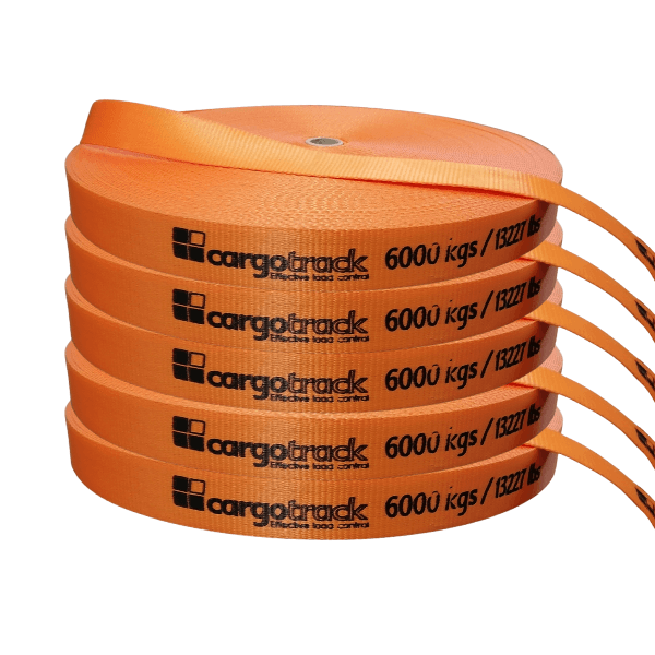 Cinta 50mm Rollo 100m 6000 daN naranja