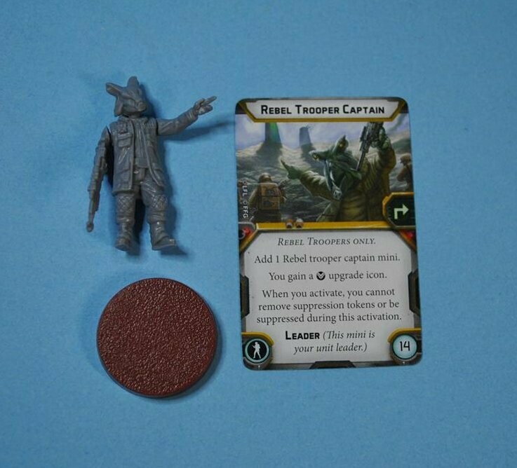 Star Wars Legion - Rebel Trooper Captain inc Card