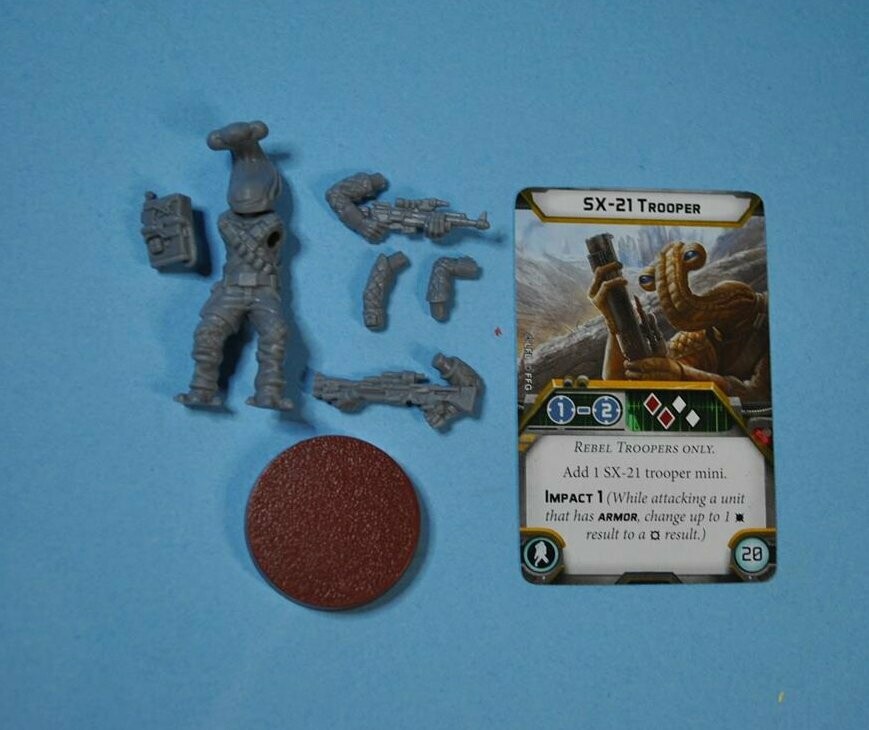 Star Wars Legion - Rebel SX-21 Trooper inc Card