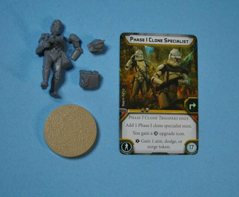 Star Wars Legion - Phase 1 Clone Specialist inc card