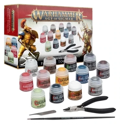 Warhammer Age of Sigmar: Paint + Tools Set Warhammer Age of Sigmar: Paint + Tools Set