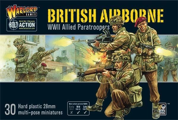 British Airborne WWII Allied Paratroopers - Bolt Action - Warlord Games