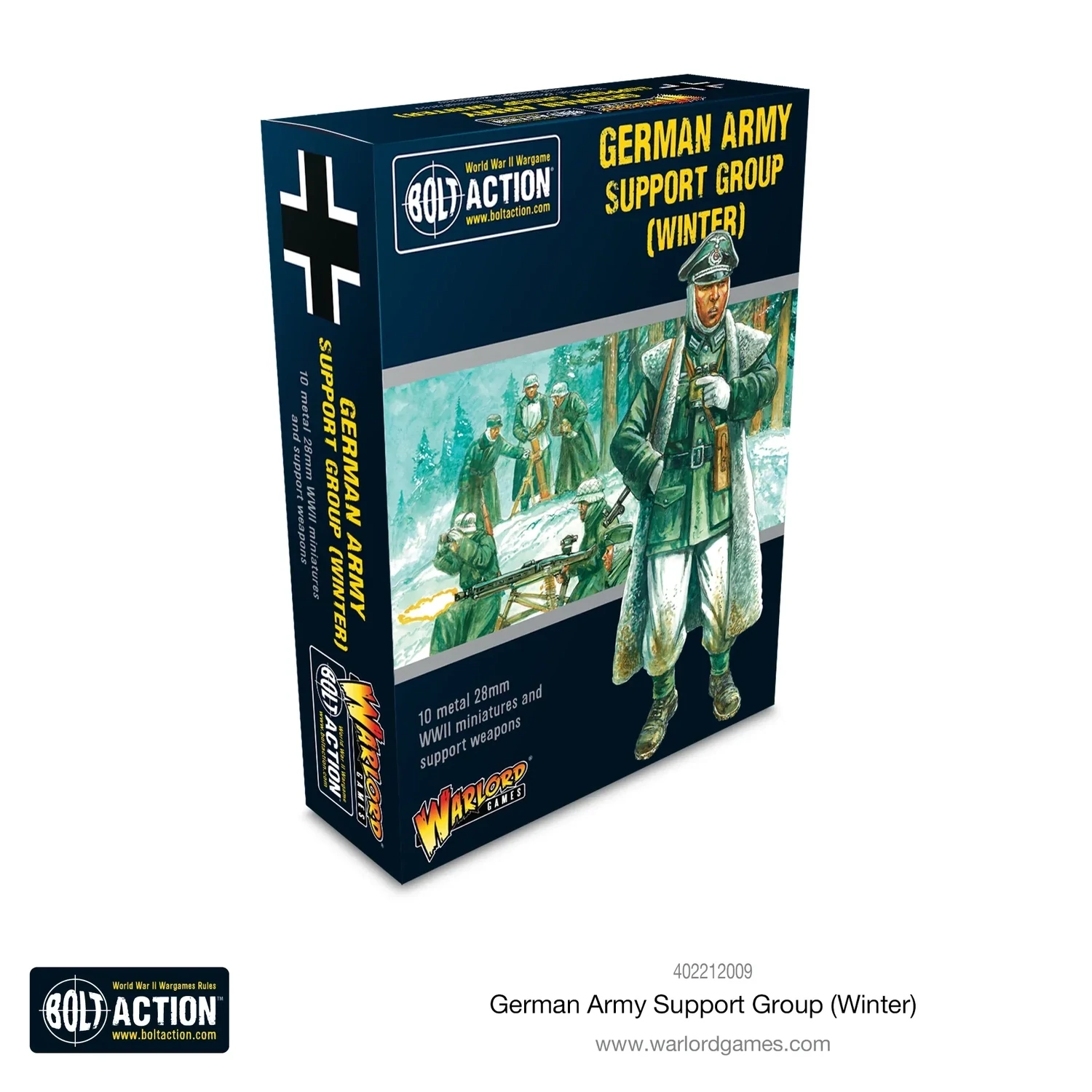 German Army (Winter) Support Group (HQ, Mortar & MMG) - Bolt Action - Warlord Games