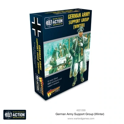 German Army (Winter) Support Group (HQ, Mortar & MMG) - Bolt Action - Warlord Games