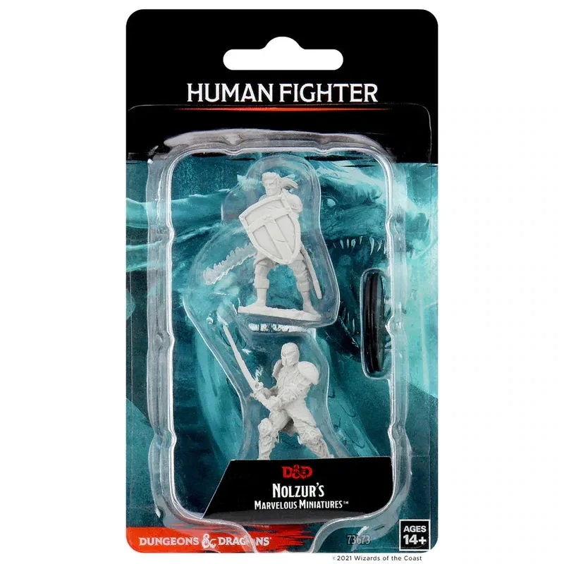 Male Human Fighter D&D Nolzur's Marvelous Unpainted Miniatures (W8)