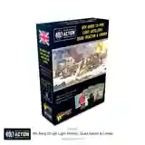 8th Army 25 pounder Light Artillery, Quad & Limber - Warlord Games Bolt Action