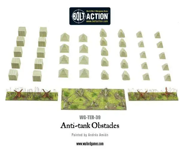 Anti-Tank Obstacles -Bolt ation Warlor Games