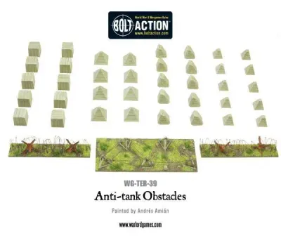 Anti-Tank Obstacles -Bolt ation Warlor Games Anti-Tank Obstacles -Bolt ation Warlor Games