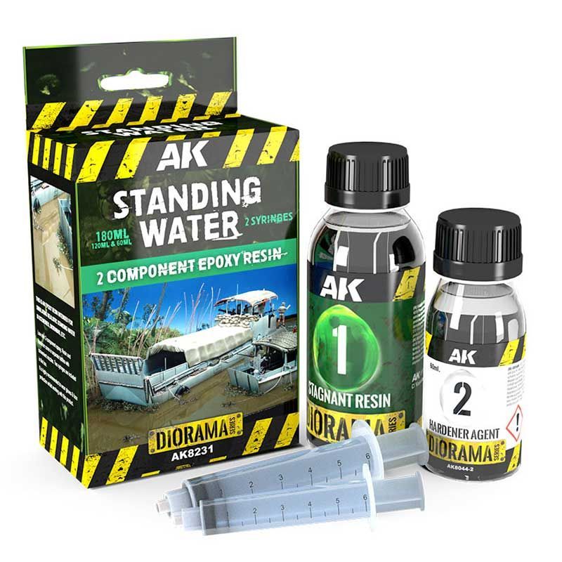 AK Diorama: Resin Stagnant Water Components Epoxy Resin 180ml