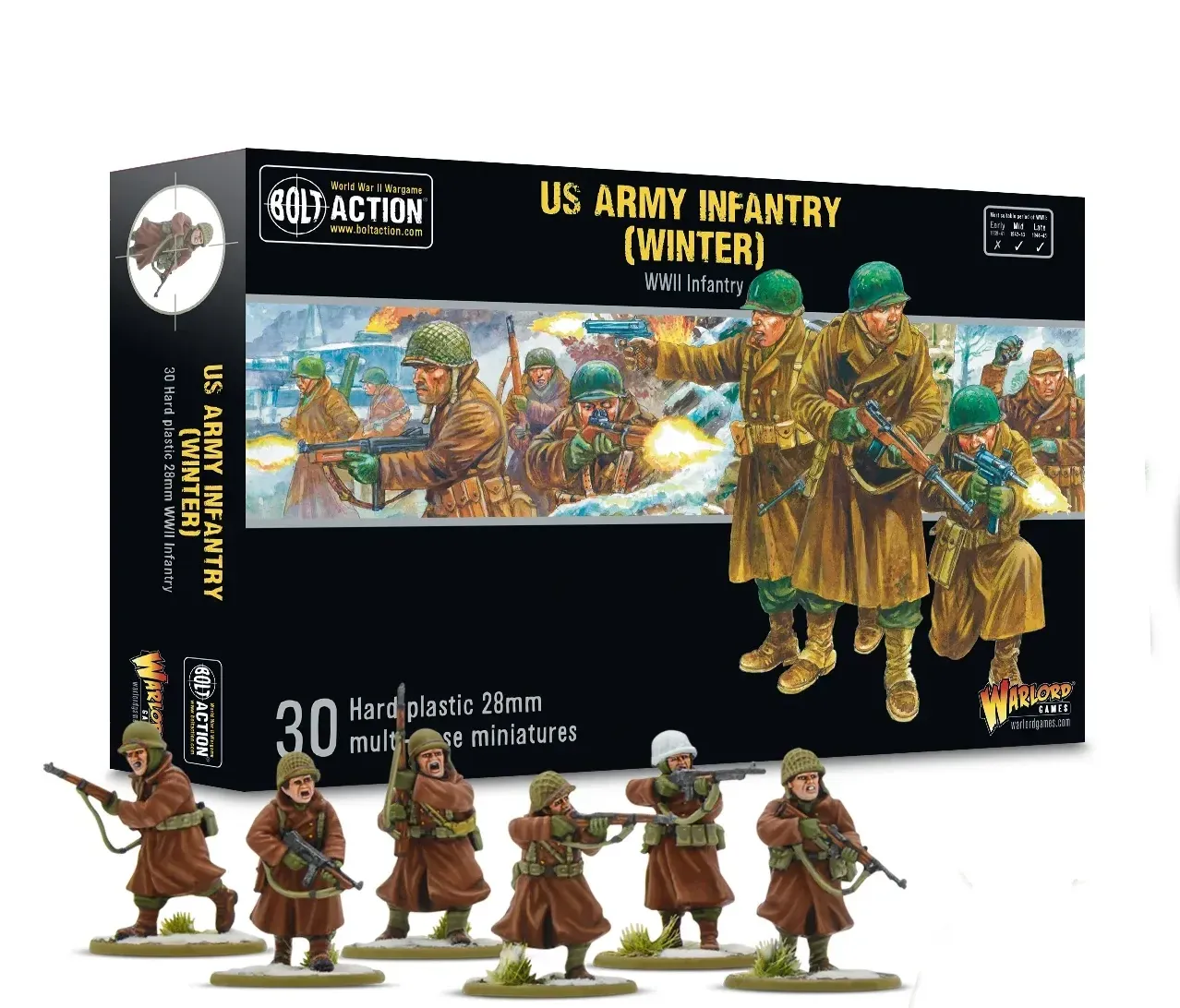 US Army Infantry Platoon (Winter)  - Bolt Action