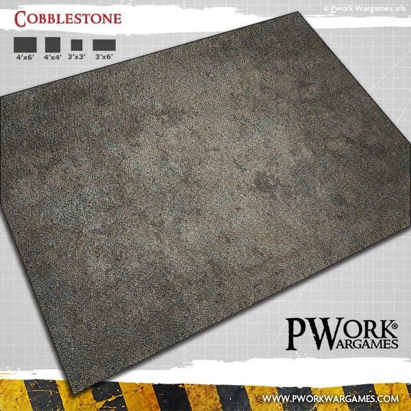 Cobblestone - Wargames Terrain Mat - Pworks Wargaming Cobblestone - Wargames Terrain Mat - Pworks Wargaming