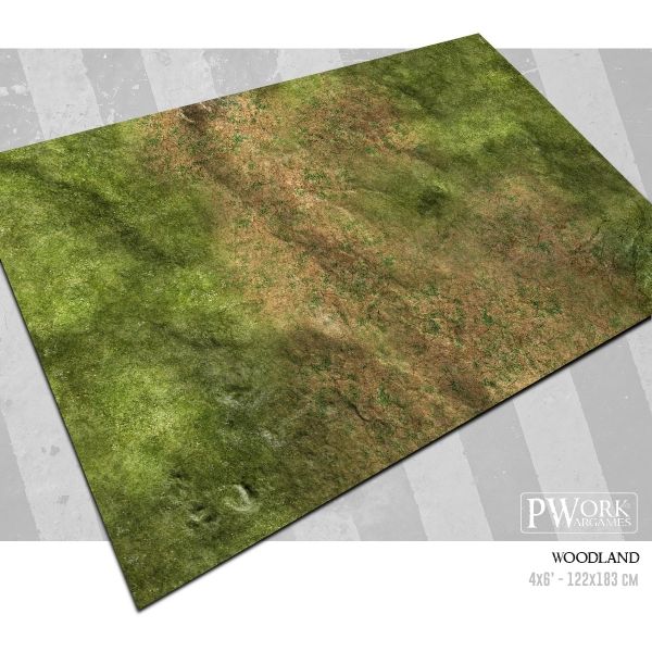 Woodland - Wargames Terrain Mat - Pworks Wargaming