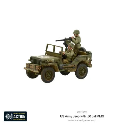 US Army Jeep With 30 Cal Mmg (Blister) Warlord Bolt Action