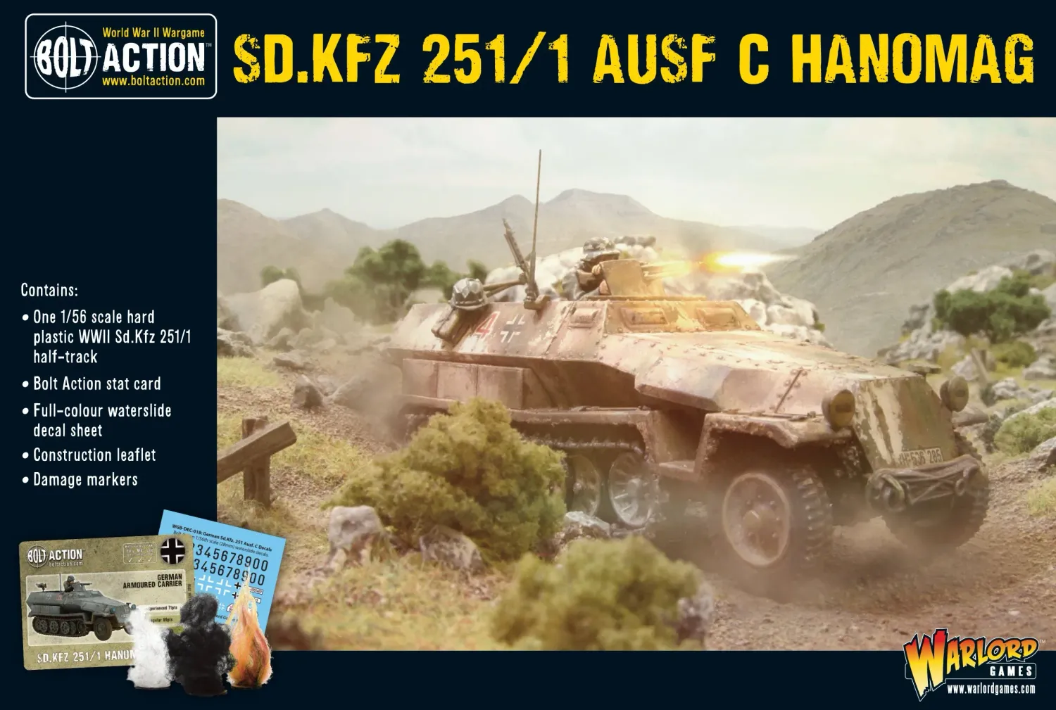 German Sd.Kfz 251/1 Ausf C Half Track  (Mid-War) "Hanomag"