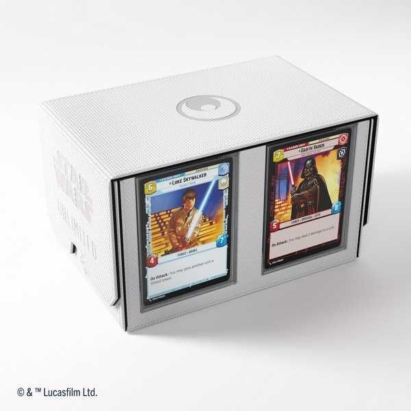 Gamegenic Star Wars: Unlimited Double Deck Pod - White Gamegenic Star Wars: Unlimited Double Deck Pod - White