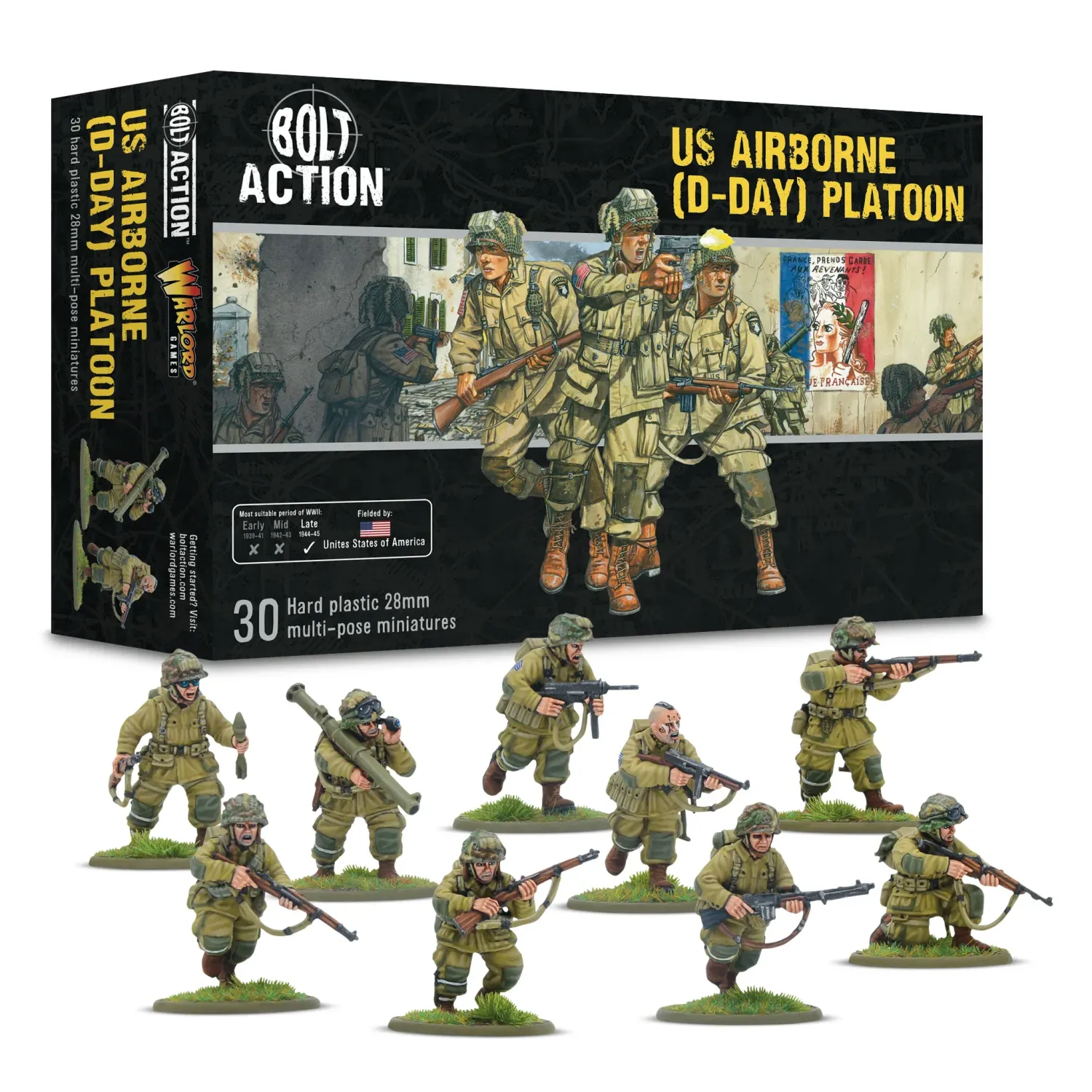 US Airborne (D-Day) Platoon - Warlord Games Bolt Action
