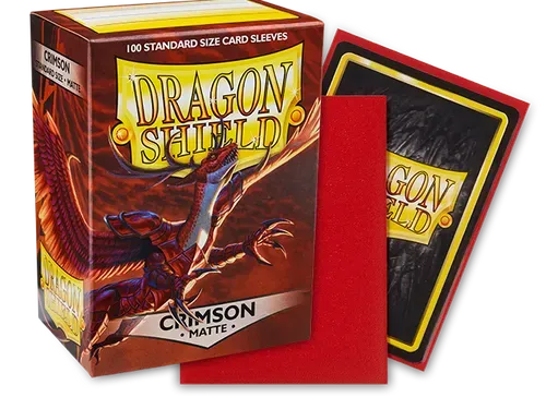 Dragon Shield Matte - Crimson (100 Ct. In Box) Dragon Shield Matte - Crimson (100 Ct. In Box)