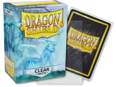 Dragon Shield Matte - Clear (100 Ct. In Box) Dragon Shield Matte - Clear (100 Ct. In Box)