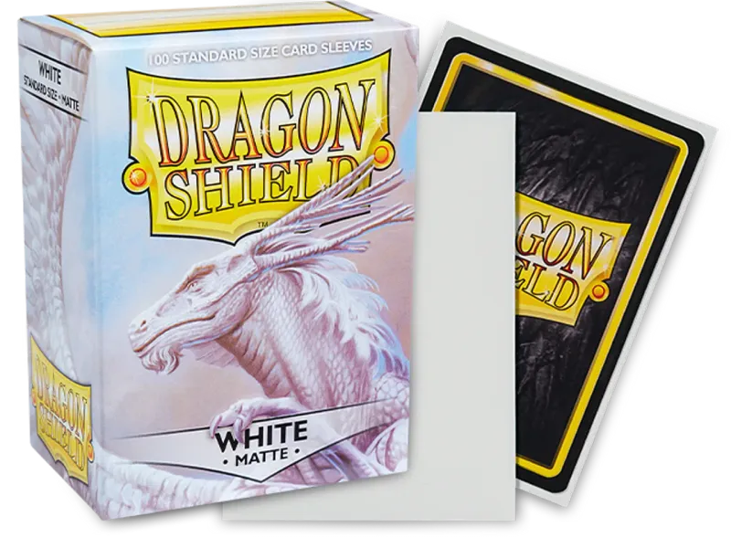 Dragon Shield Matte White (100 Ct.) In Box Dragon Shield Matte White (100 Ct.) In Box
