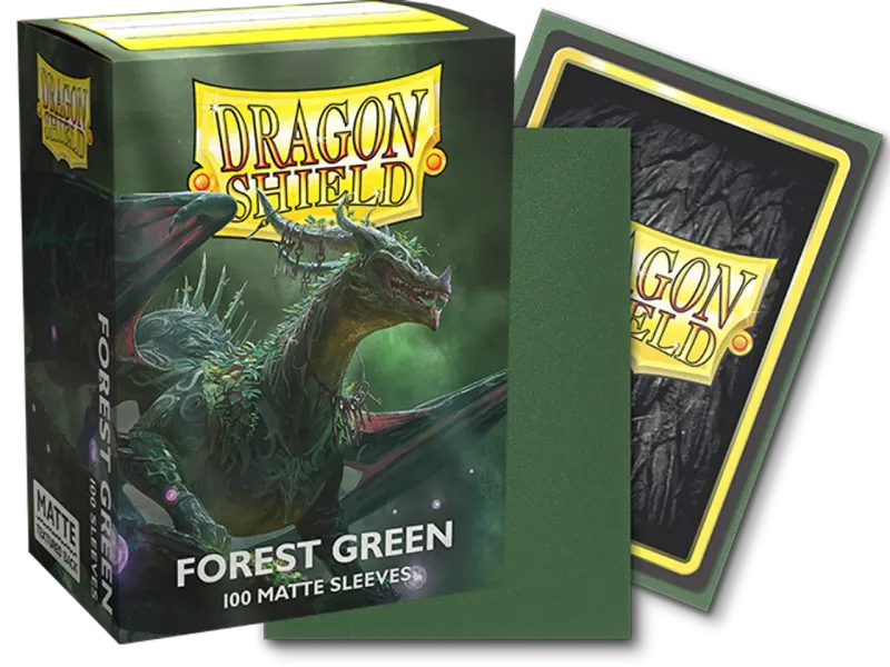 Dragon Shield Sleeves - Forest Green (100 Ct.) In Box Dragon Shield Sleeves - Forest Green (100 Ct.) In Box