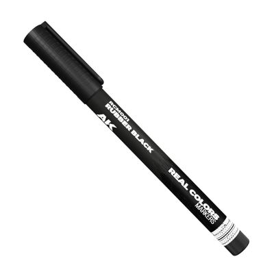 AK Real Colors Marker: Rubber Black - Acrylic Paint Marker