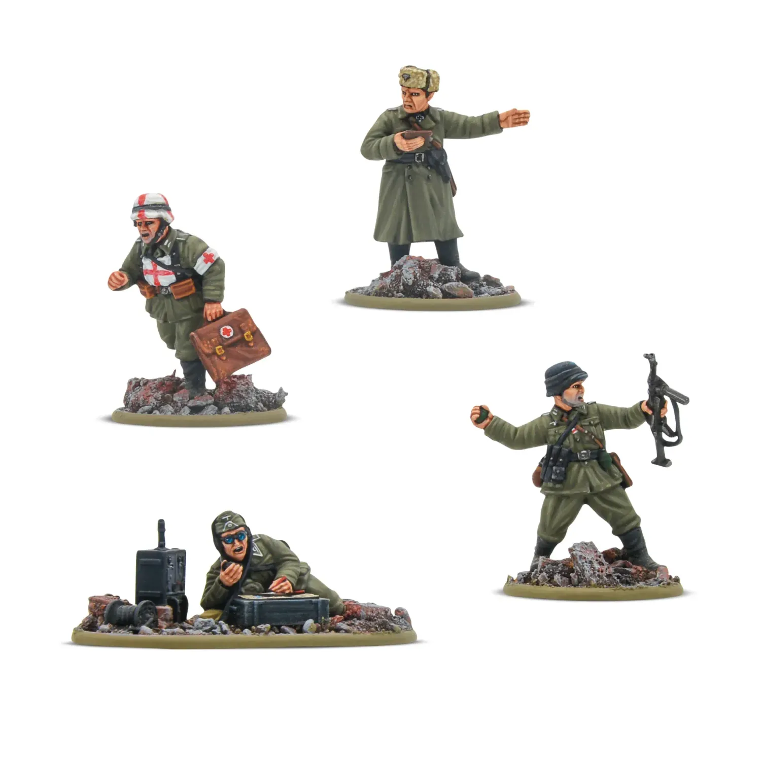 German Veteran Infantry HQ - Bolt Action