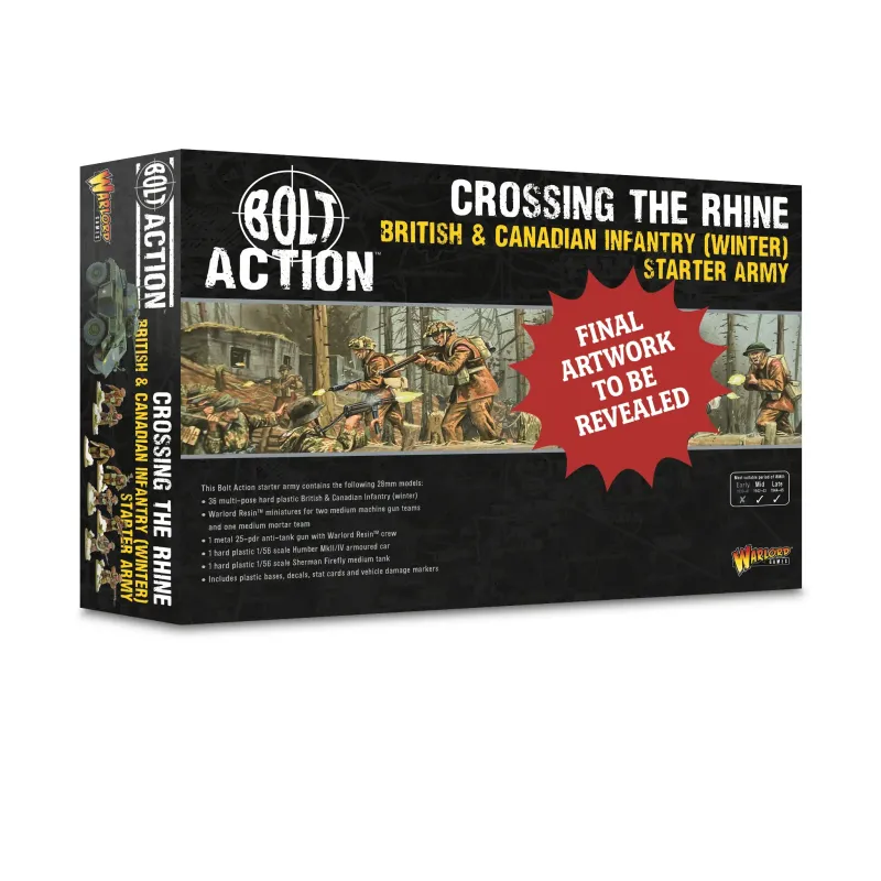 British & Canadian Infantry (Winter) Starter Army "Crossing The Rhine" Bolt Action