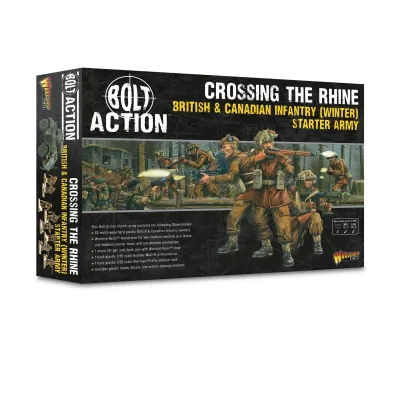 British & Canadian Infantry (Winter) Starter Army "Crossing The Rhine" Bolt Action