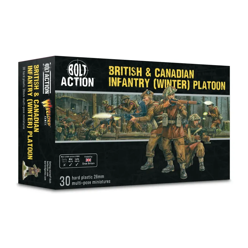 British & Canadian Infantry (Winter) Platoon Bolt Action
