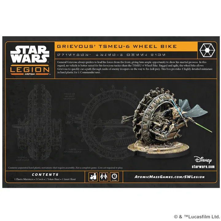 Star Wars Legion - General Grievous' TSMEU-6 Wheel Bike