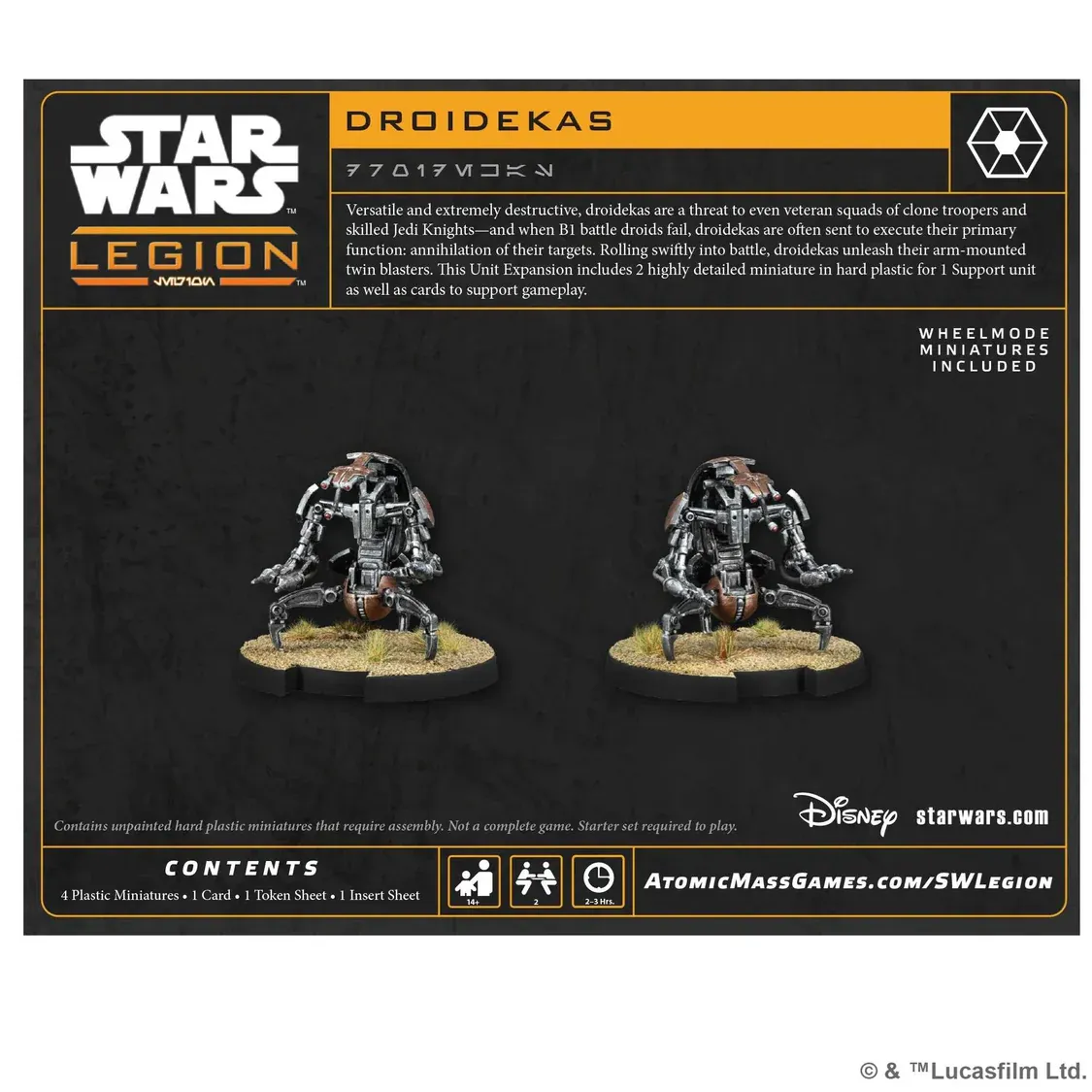 Star Wars Legion Driodekas