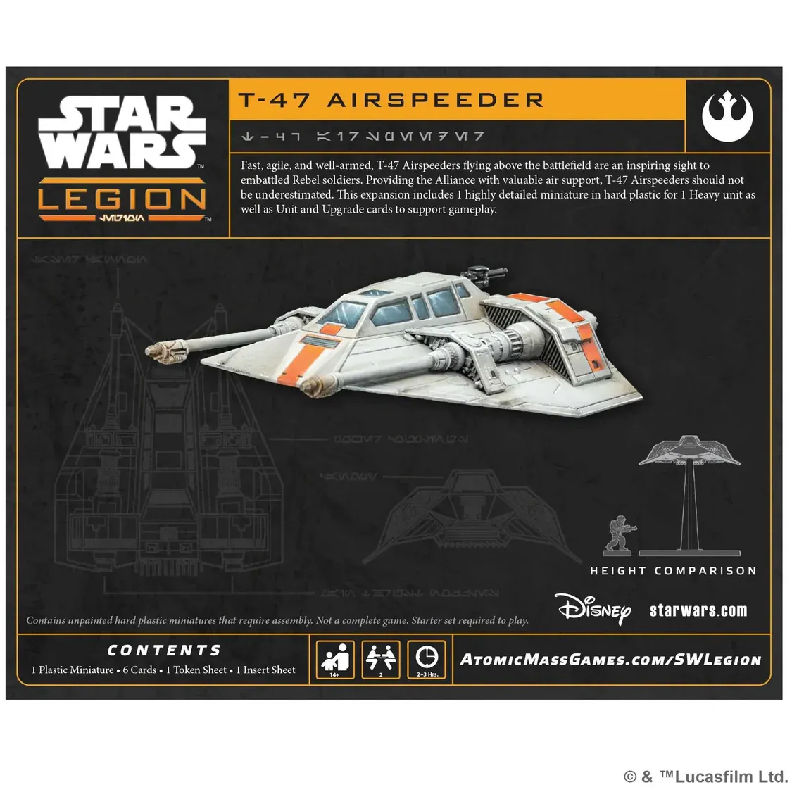 Star Wars: Legion T-47 Airspeeder