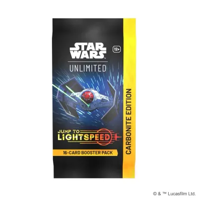 Star Wars: Unlimited Jump to Lightspeed Set 4 Carbonite Collector Booster Star Wars: Unlimited Jump to Lightspeed Set 4 Carbonite Collector Booster