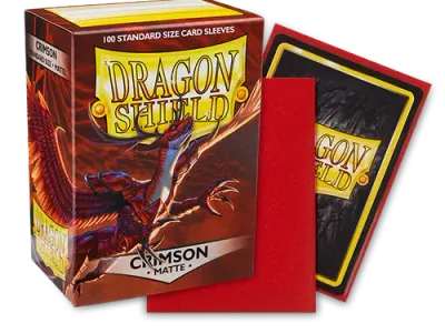Dragon Shield Matte - Crimson (100 Ct. In Box) Dragon Shield Matte - Crimson (100 Ct. In Box)