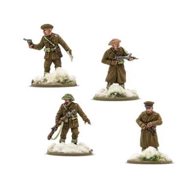 British & Canadian Infantry (Winter) Platoon Commanders Bolt Action
