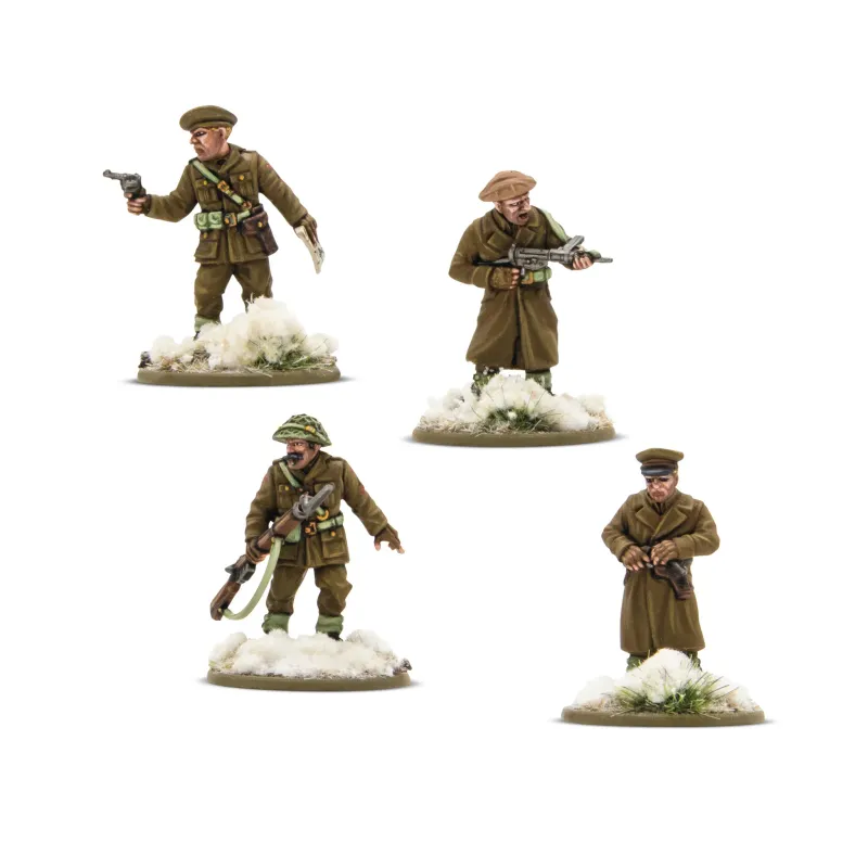British & Canadian Infantry (Winter) Platoon Commanders Bolt Action British & Canadian Infantry (Winter) Platoon Commanders Bolt Action
