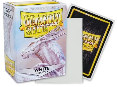 Dragon Shield Matte White (100 Ct.) In Box Dragon Shield Matte White (100 Ct.) In Box