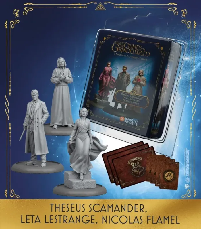 Theseus Scamander, Leta Lestrange, Nicolas Flamel - Harry Potter Miniature Adventure Game